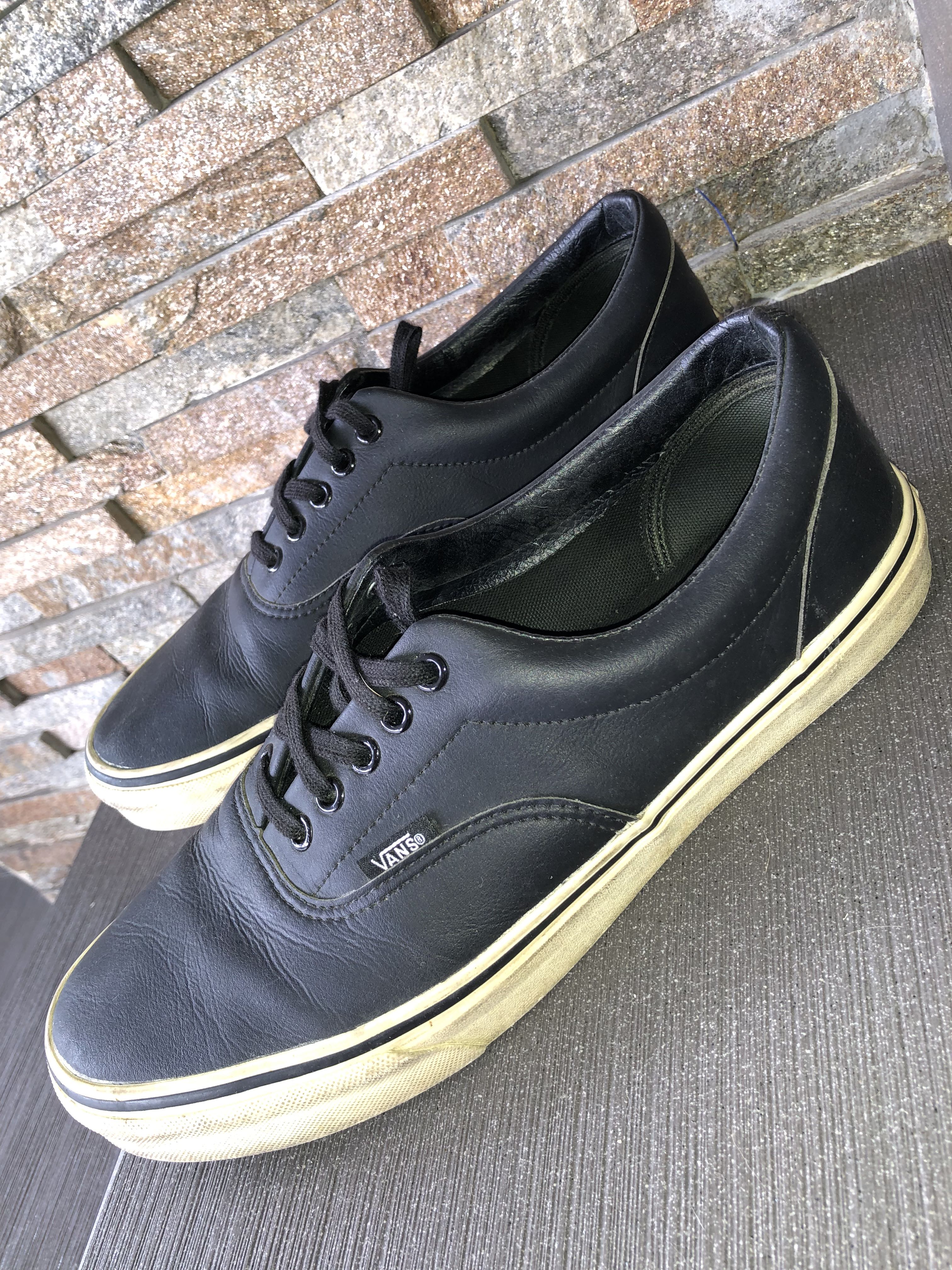 Vans classic tumble era on sale black