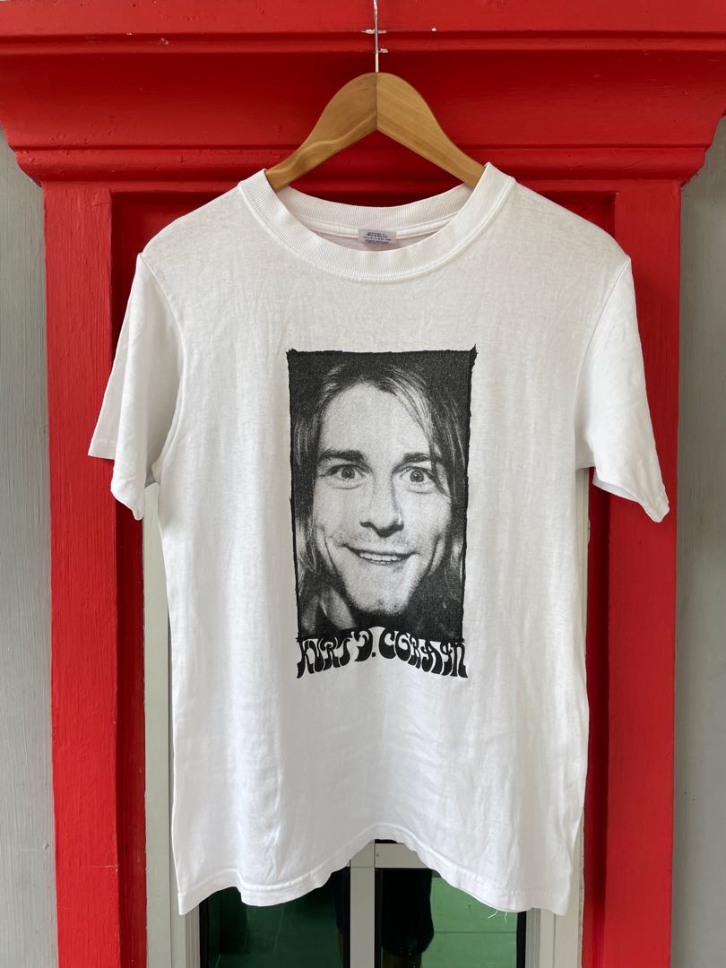 Vintage 90s Kurt Cobain Suicide Note Tshirt Men s Fashion Tops