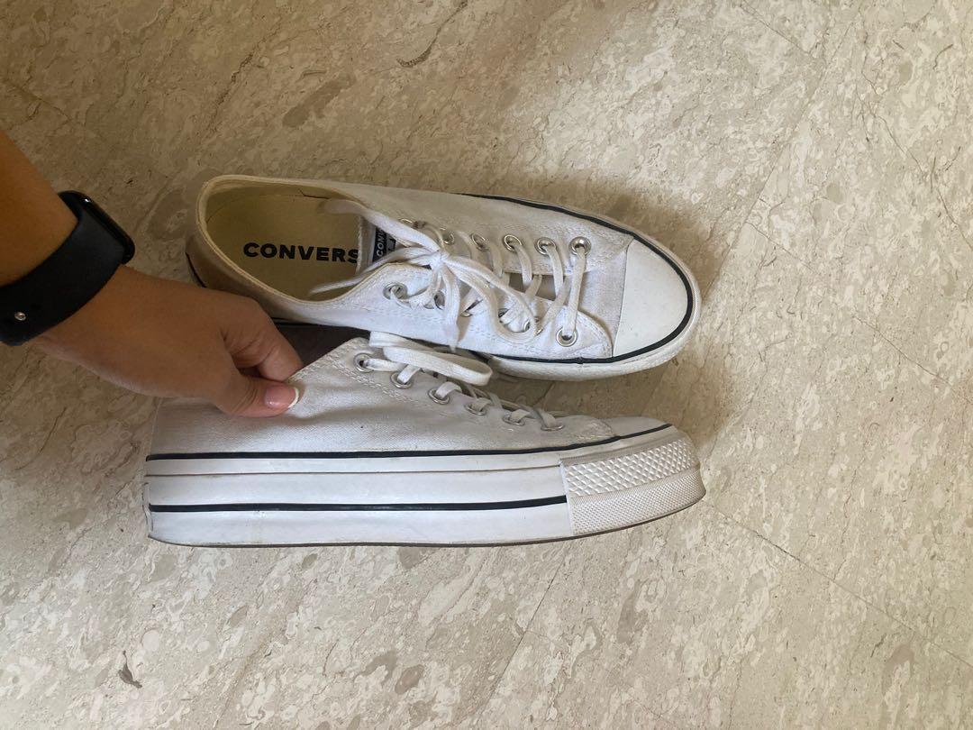 White converse shop womens 7