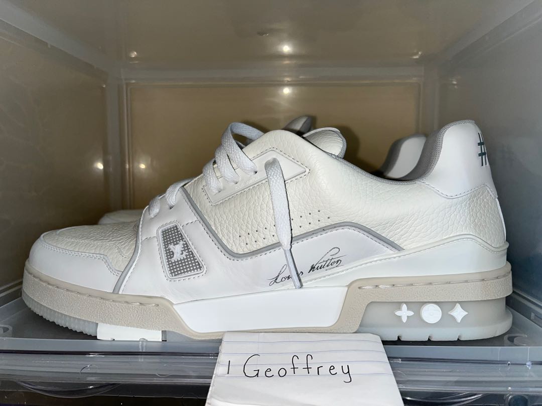 Louis Vuitton Trainer Green White, Men's Fashion, Footwear, Sneakers on  Carousell