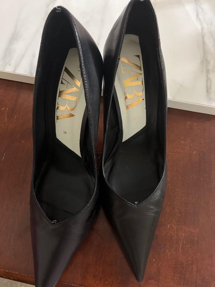 Zara black sale pointed heels