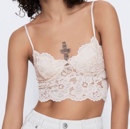 Zara Lace Bralette, Women's Fashion, Tops, Others Tops on Carousell