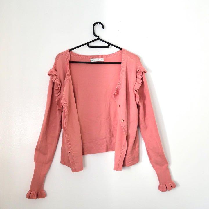 Cardigan pink zara clearance