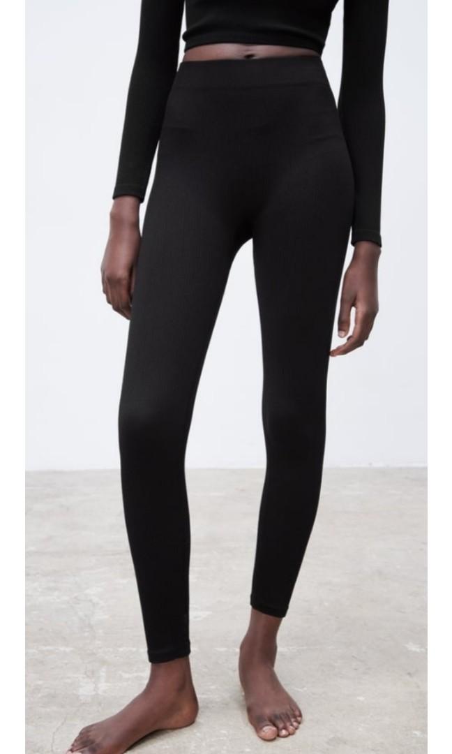 ZARA Seamless Leggings, Women's Fashion, Bottoms, Other Bottoms on Carousell