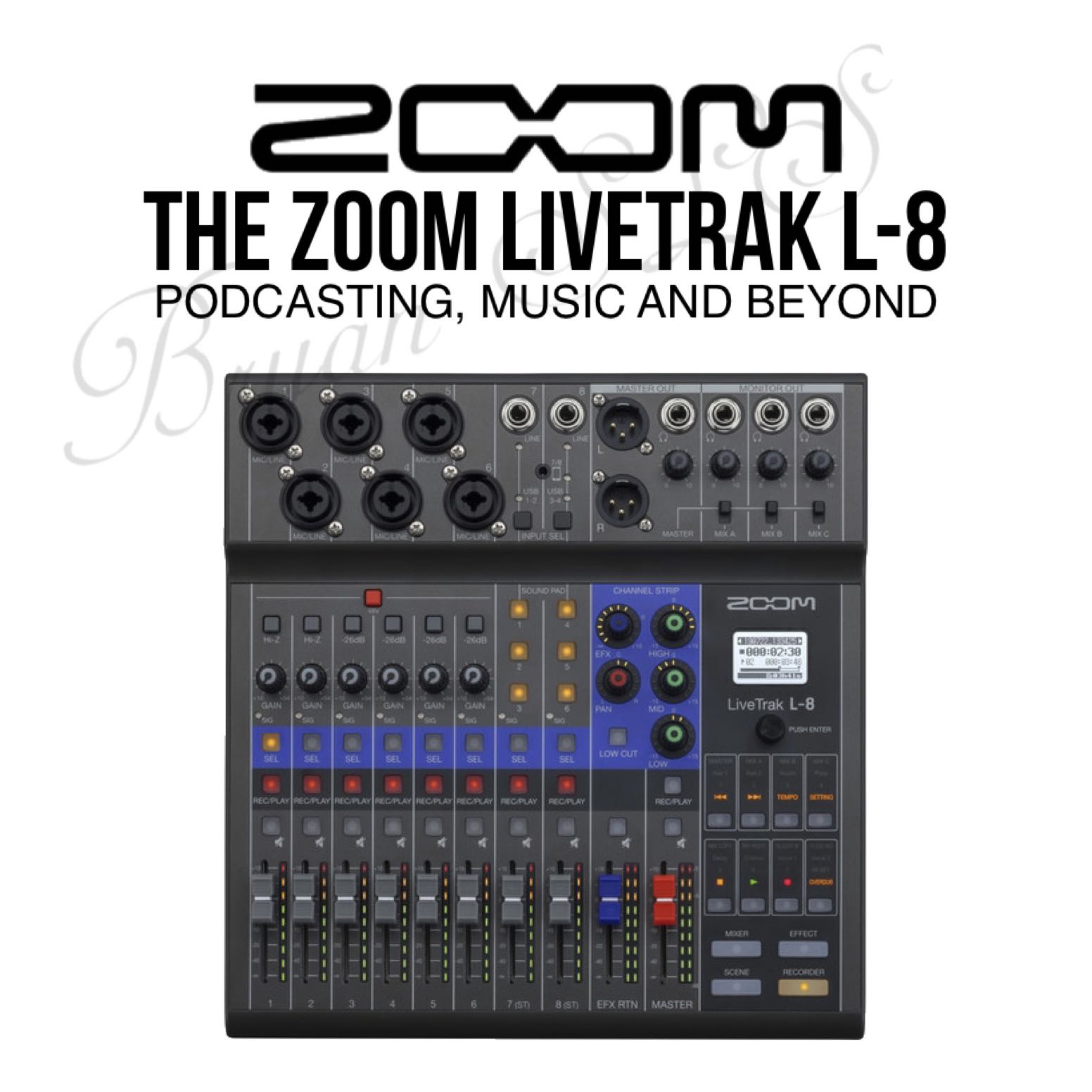 ZOOM LIVETRAK L8 PORTABLE 8CHANNEL DIGITAL MIXER AND MULTITRACK RECORDER, Audio, Other Audio