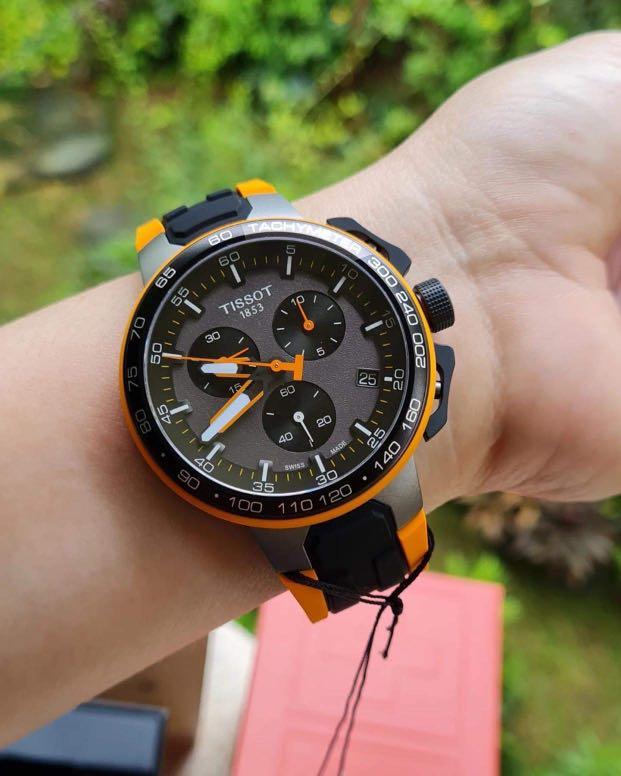 Tissot t race cycling hot sale orange