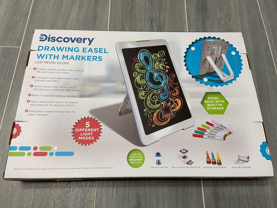 Discovery 電子LED學習畫板連6色畫筆Drawing Easel with Markers 學生學童小孩適用#刊登唔使等, 興趣及遊戲,  玩具& 遊戲類- Carousell