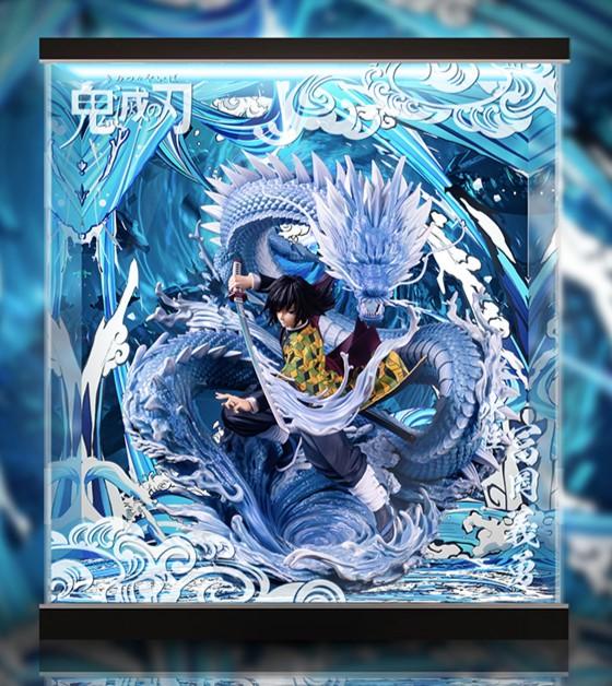 富岡義勇HB 水柱TNT figure & 展示盒手辦模型周邊擺件鬼滅之刃無限列車