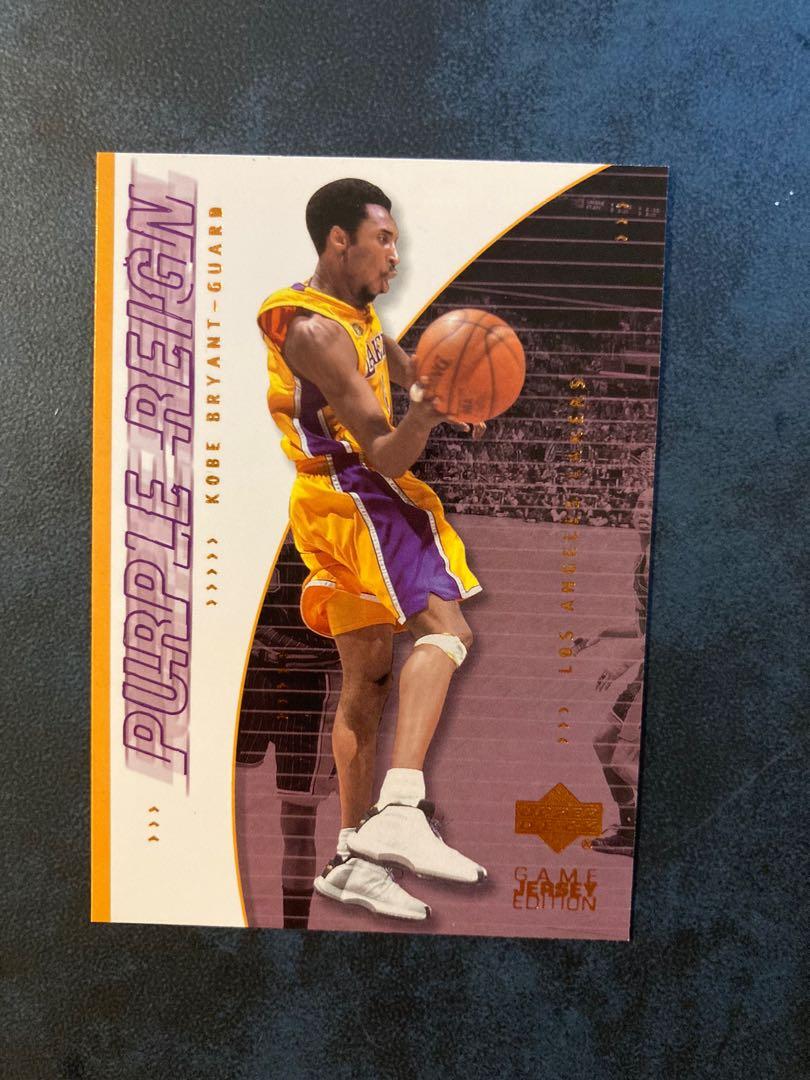 絕版罕有Upper Deck 2001年NBA 高比拜仁Kobe Bryant 高比仔籃球員卡籃球卡UD Purple Reign Game  Jersey Edition #440 籃球咭籃球員咭童年回憶閃卡閃咭高比