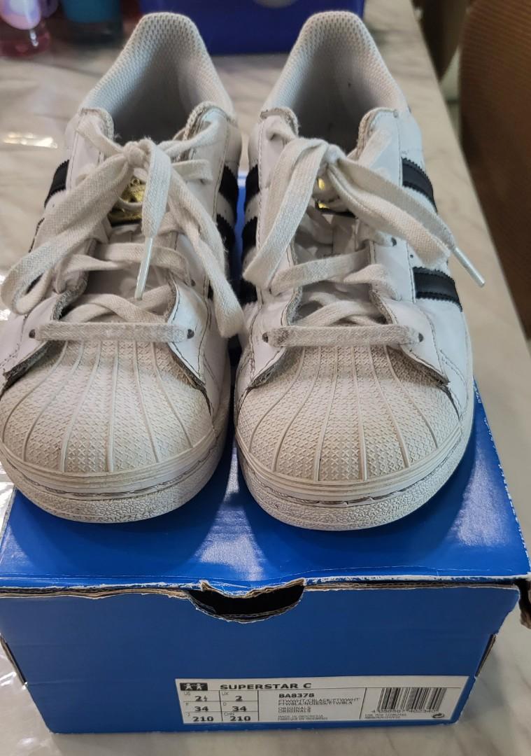 Adidas superstar store size 2.5
