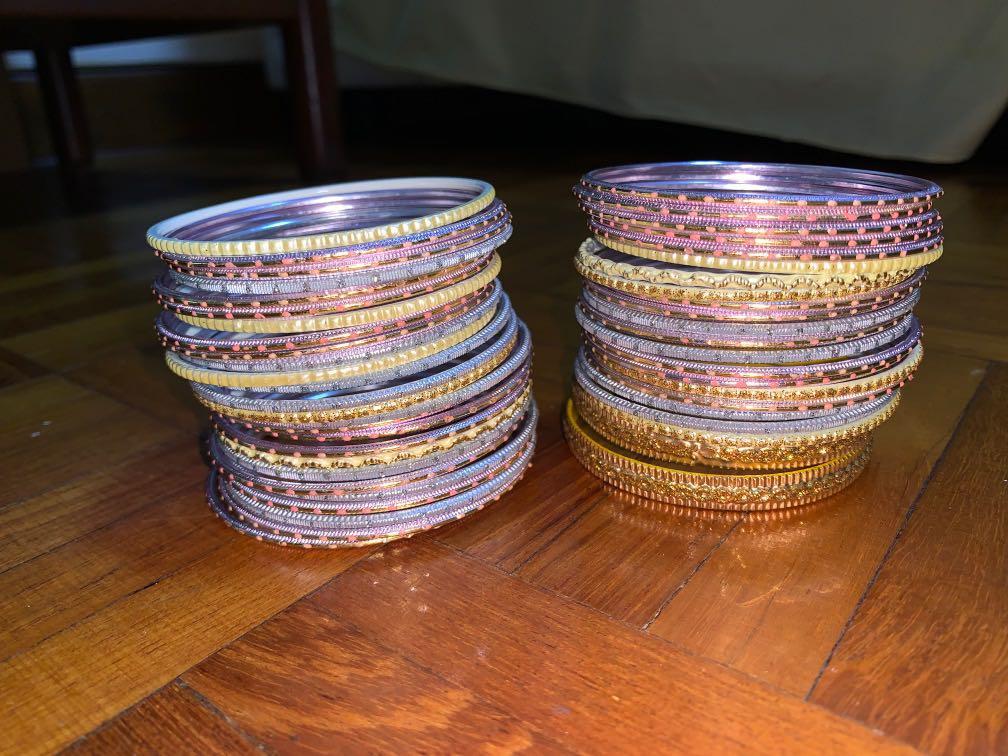 Assorted Bangles (Category: Other Accessories) located in Singapore. Submitted by seeeeet (Listing ID 1170084717, Image 4). Description: Assorted Bangles to be used on both arms. Used once for event. Everything for $10..