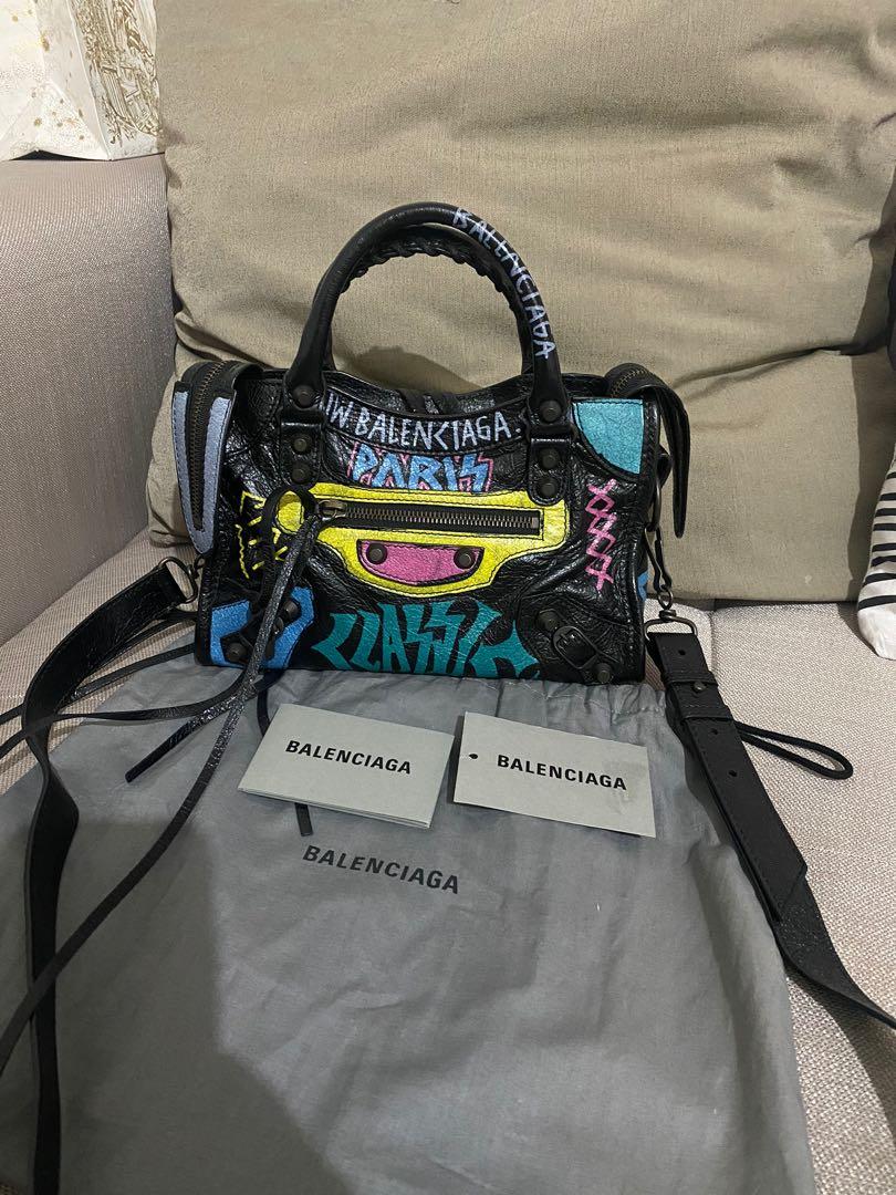 Balenciaga mini city graffiti authentic Barang Mewah Tas