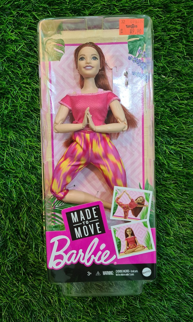 Barbie Made to Move Doll with 22 Joints & Athleisure-wear for Kids 3 to 7  Years Old