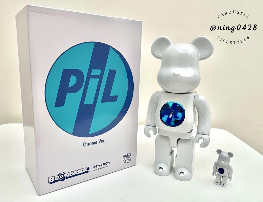 BEARBRICK • PiL CHROME VERSION 100％ & 400％, Hobbies & Toys