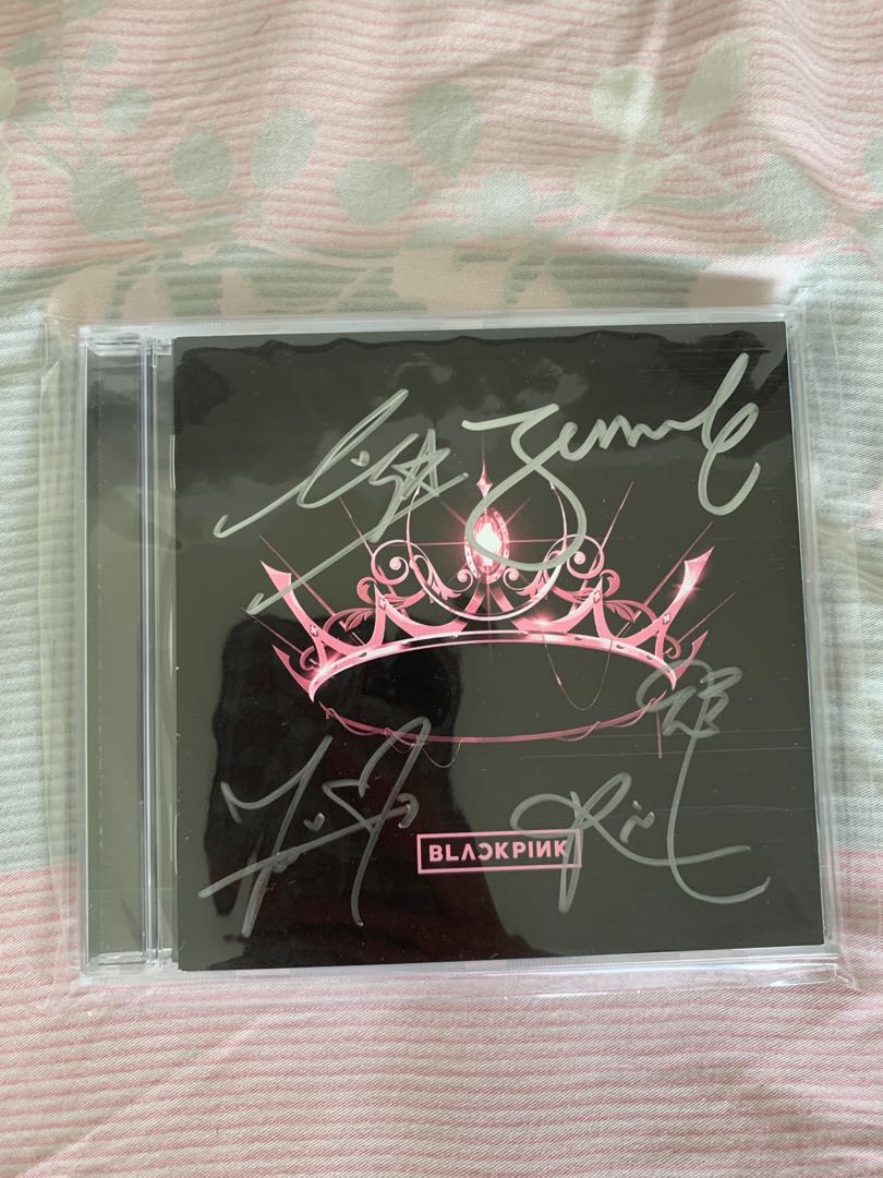 blackpink the album autograph autographed signed 專輯 親簽 親筆簽名 全員, Music