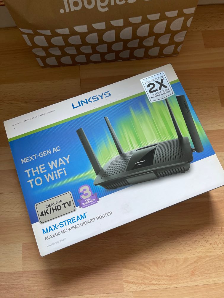 Bnib Linksys max stream ac2600 mu Miko gigabit router ea8100, Computers ...