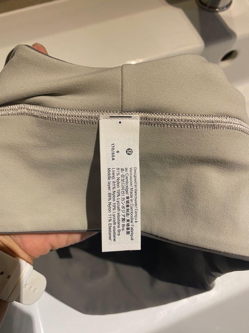 BNWT Lululemon Align bra (sz 6) in Rover/Raw Linen, Women's Fashion,  Activewear on Carousell