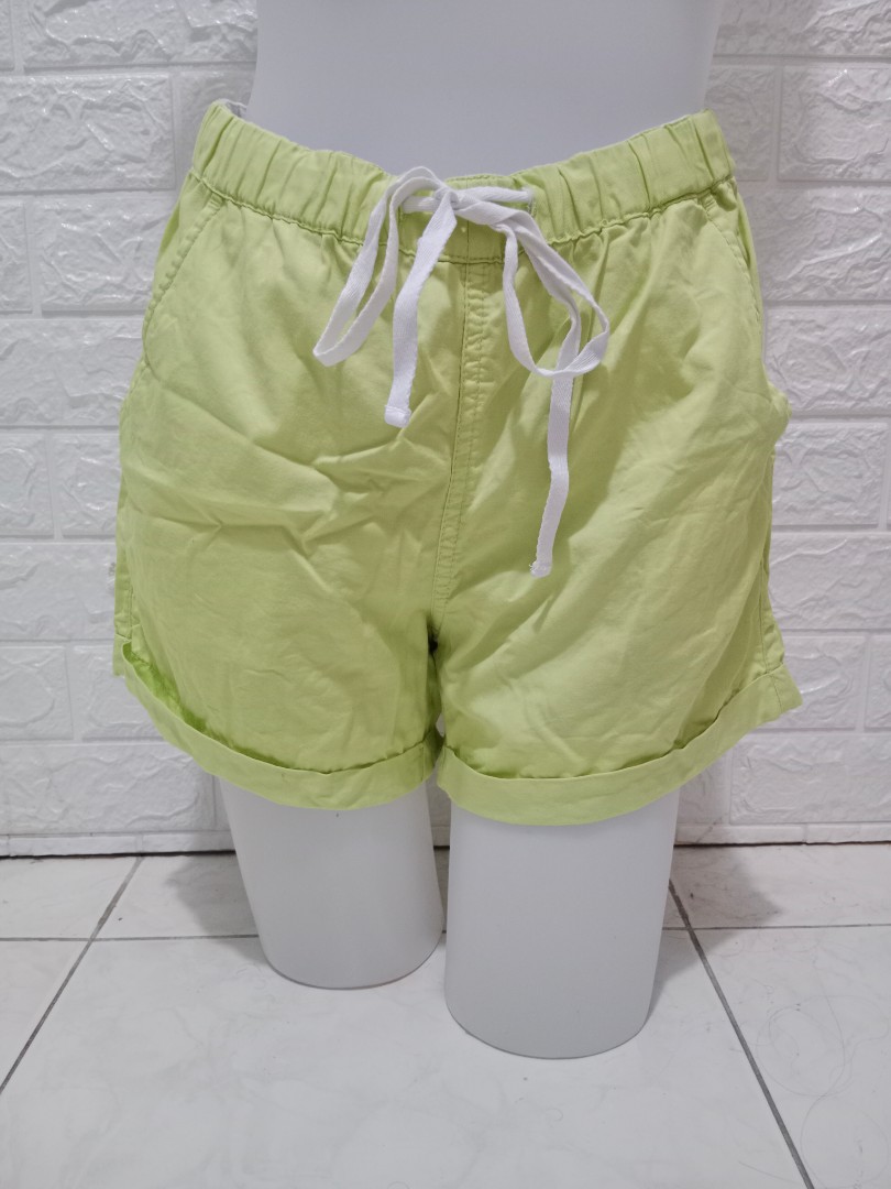 Bossini apple green shorts, Women's 