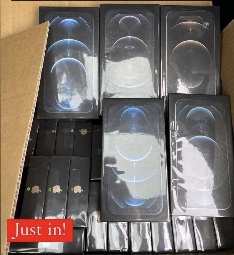 Brand new iphone 12 pro max & pro sealed (Category: iPhone 12 Series) located in Quezon City. Submitted by gogo.sparkle (Listing ID 1170044882, Image 1). Description: 12 pro- 53,000 - 256gb 12 pro - 47,000-128gb 12 pro max- 55,000 - 128gb 12 pro max- 60,000-256 gb.
