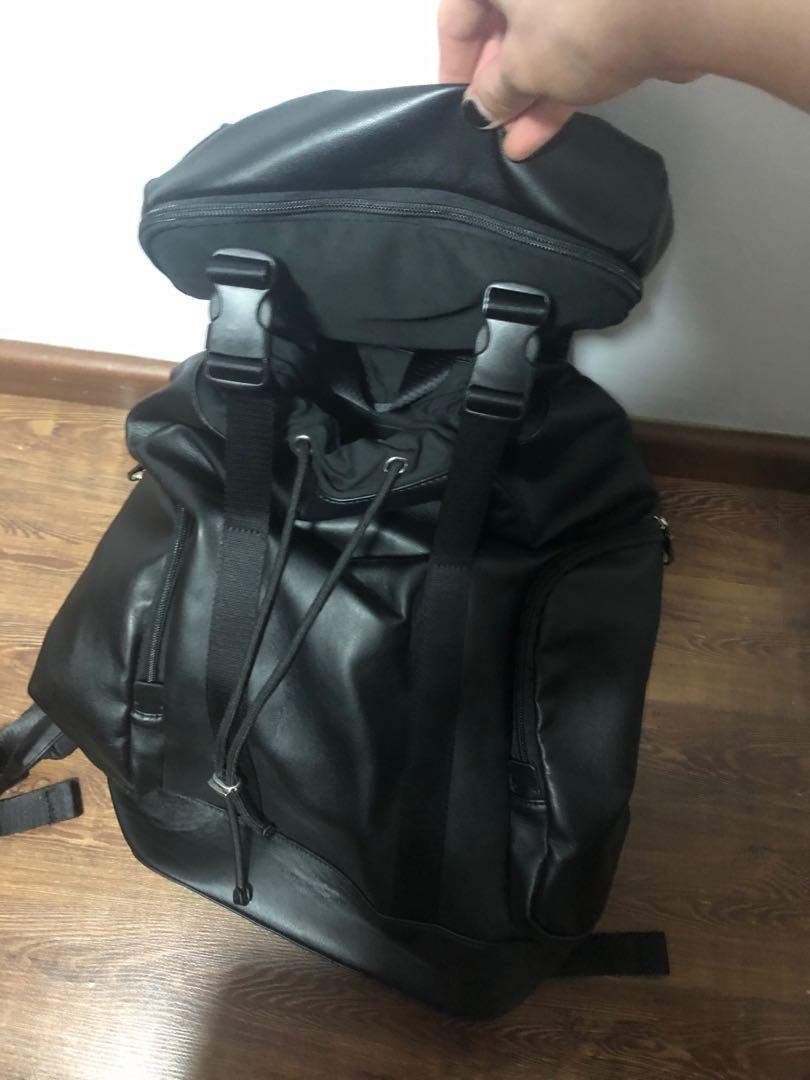 Calvin Klein Waterproof Leather Backpack