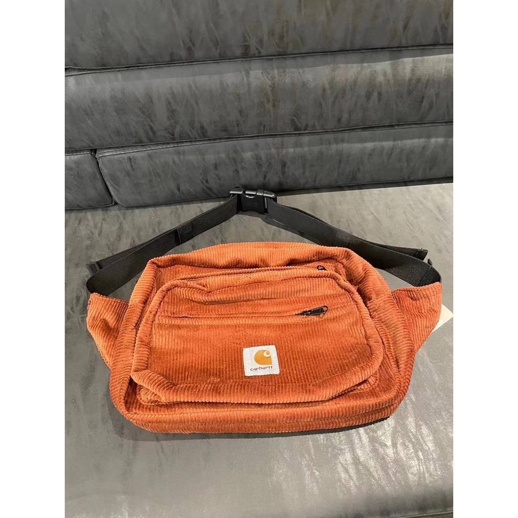 Carhartt Corduroy Belt Bag In Orange