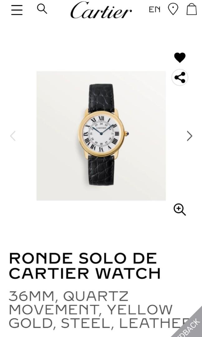 Cartier ronde solo 36mm quartz outlet