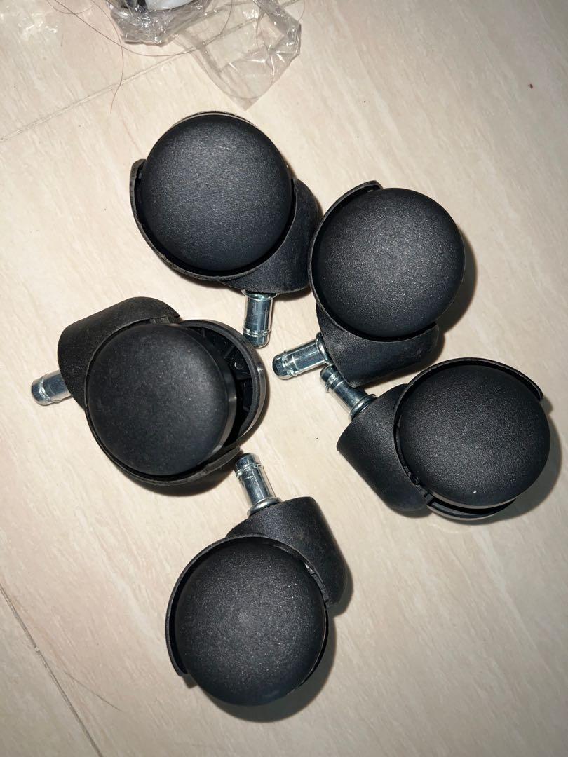 Castor wheels for chairs, Furniture & Home Living, Furniture, Chairs on