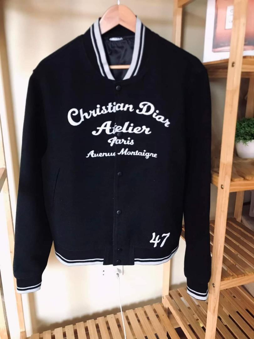 Christian dior varsity jacket clearance