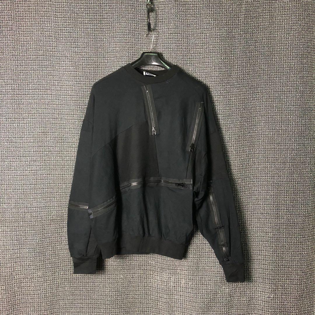 CHRISTOPHER SHANNON Zipped Allover Sweatshirt