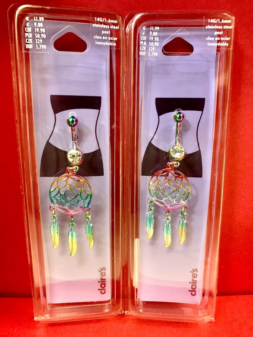 Claire’s belly piercings, 女裝, 飾物及配件, 鑽飾 Carousell
