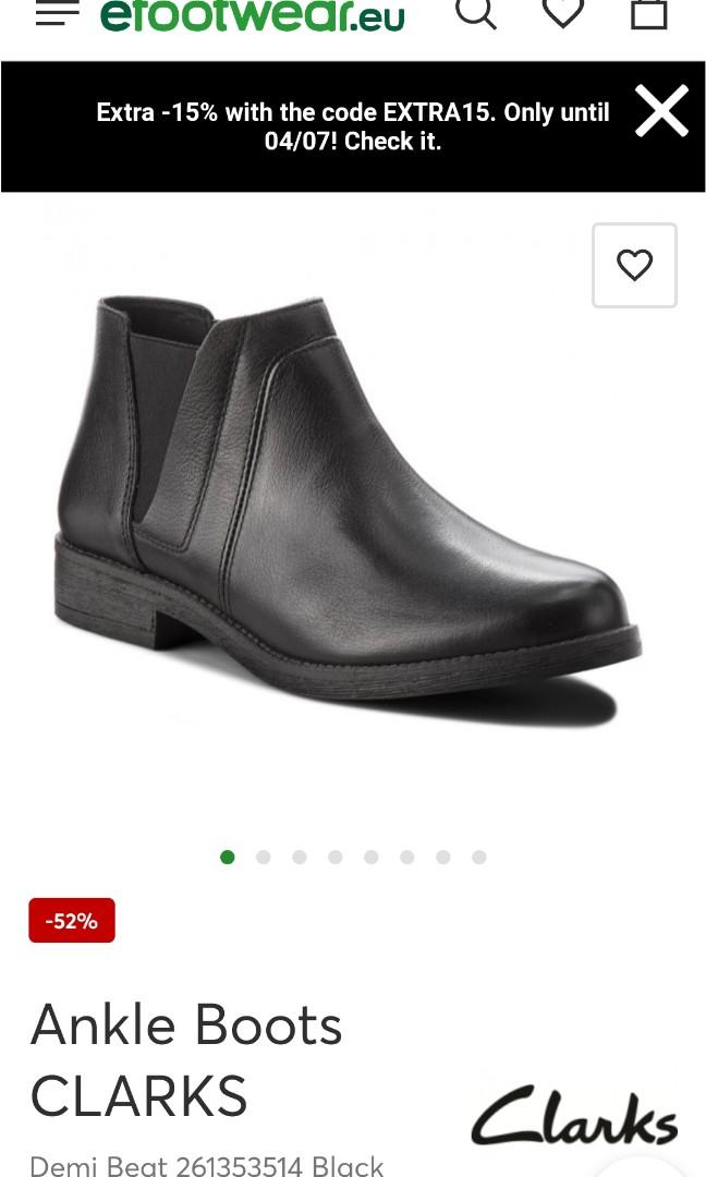 Clarks demi boot black sz uk3