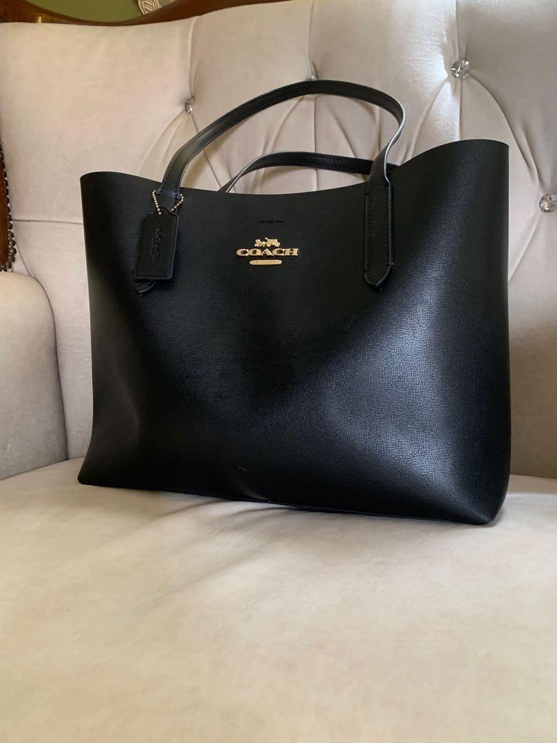 Coach avenue tote store black