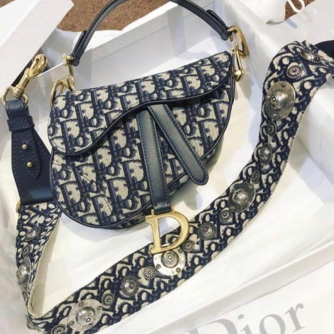 dior saddle bag with thick strap