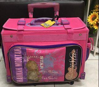 Disney Hanna Montana Big Pink Trolley Bag