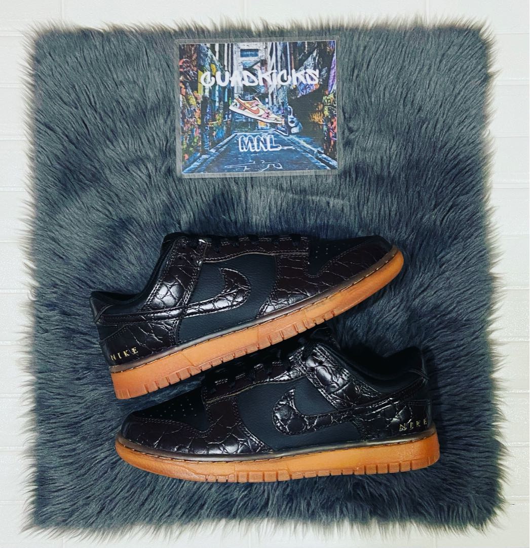 DUNK LOW SE CHOCOLATE CROC, Men's Fashion, Footwear, Sneakers on Carousell