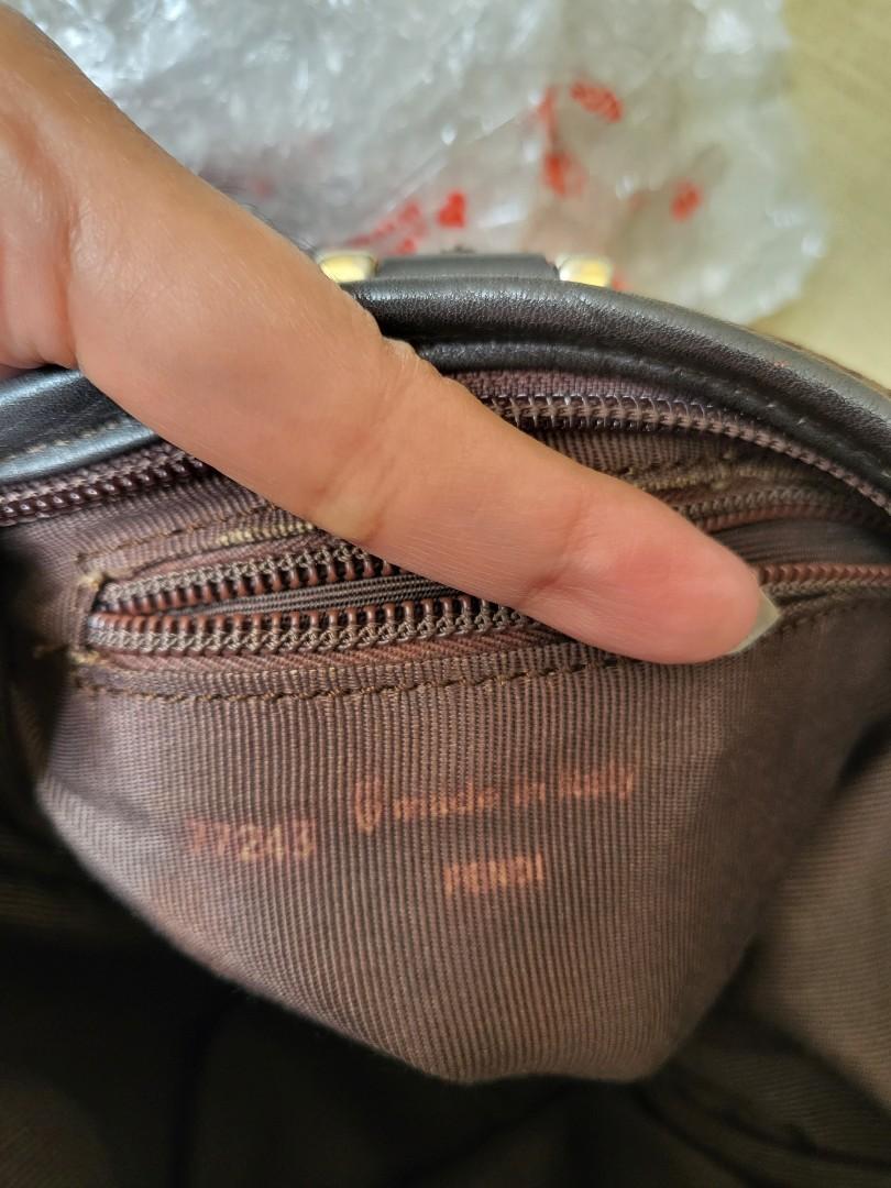 Fendi Vintage Small Hand Bag Authentic (Category: Luxury Bags & Wallets) located in Manila. Submitted by lp1216 (Listing ID 1169730350, Image 3). Description: Authentic Fendi Small Bag Vintage model Very cute and small (25cm length x 20cm height x 9cm base) All corners and leather piping are in good conditions No rubs & no open piping Bag interior in good condition Money back guarantee if proven fake Code imprinted of on the bag interior 77243 Ma