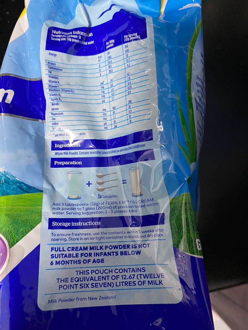 Fernleaf full cream milk powder, Food & Drinks, Packaged ...