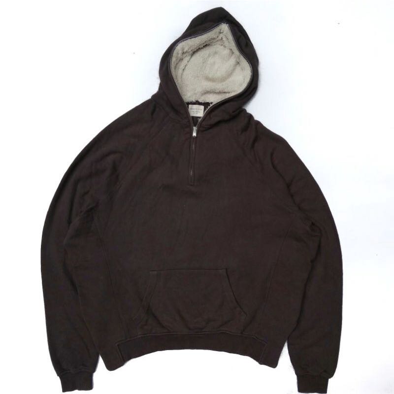 FOG Fear Of God Half Zip Sherpa Hoodie Fourth Collection