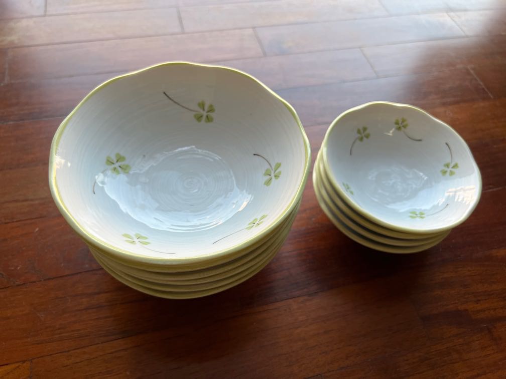 Four leaf clover bowl set, Furniture & Home Living, Kitchenware