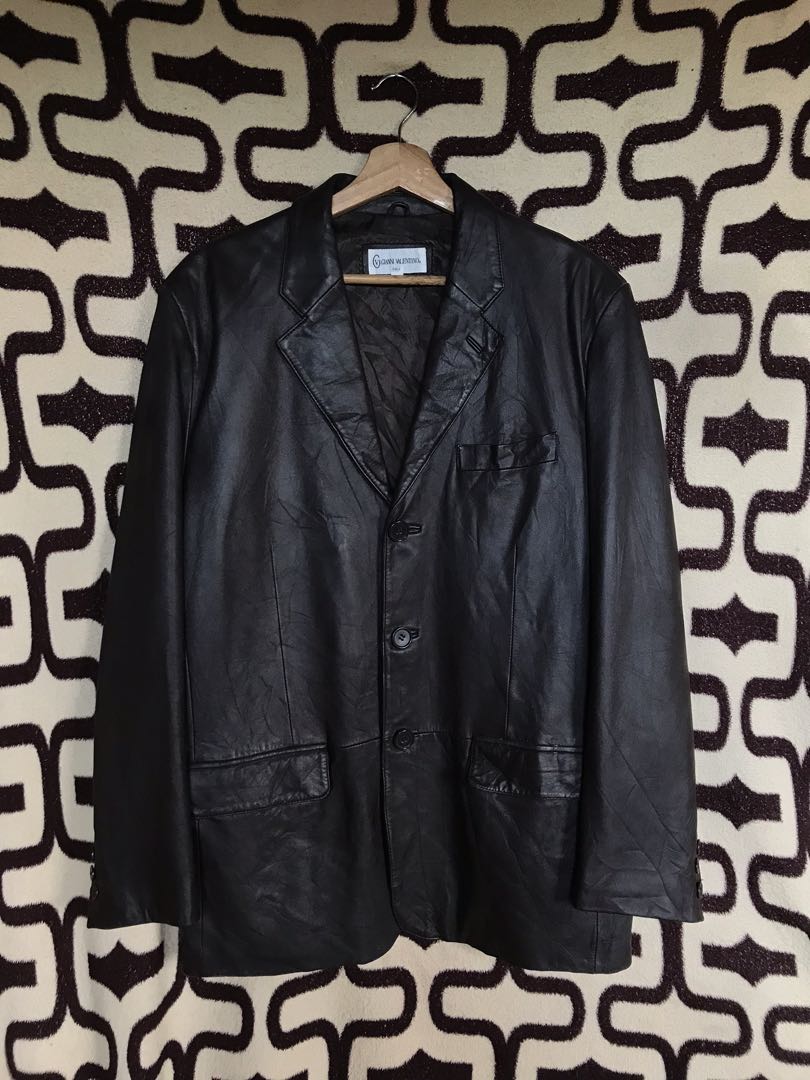 Gianni Valentino Leather Jacket, Men's Fashion, Coats, Jackets and ...