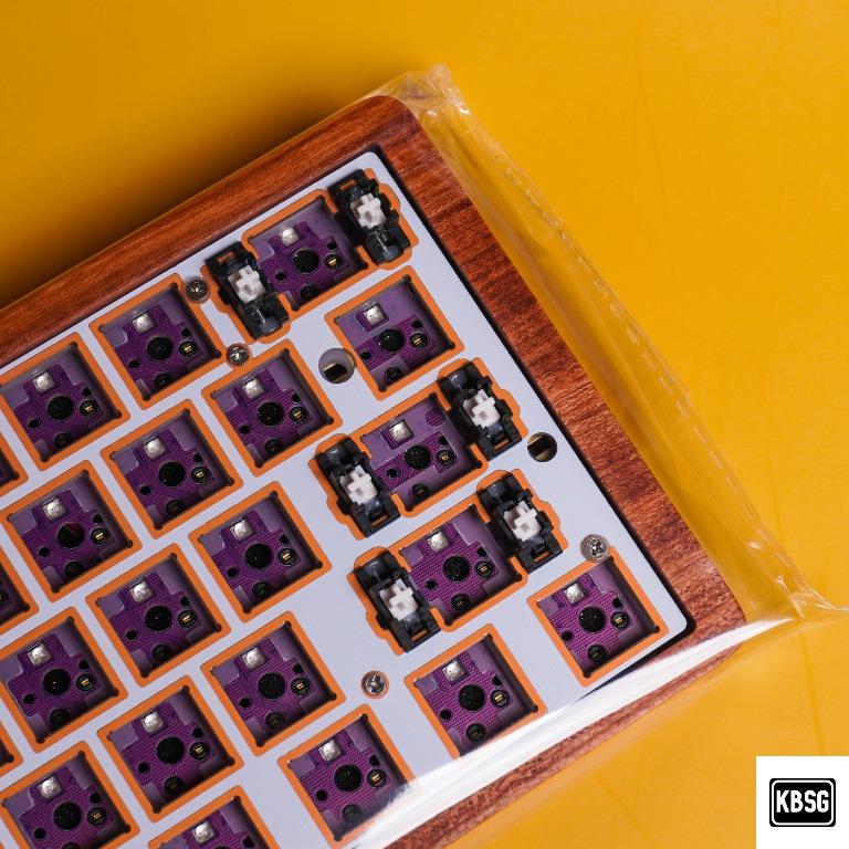GK61 Wooden Case Mechanical Keyboard kit 60% (ROSEWOOD), Computers