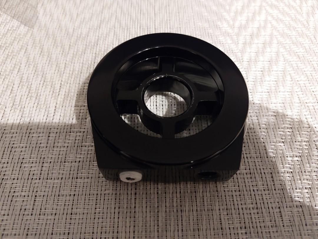 GlowShift Oil Filter Sandwich Plate Adapter 3/416 Thread Install