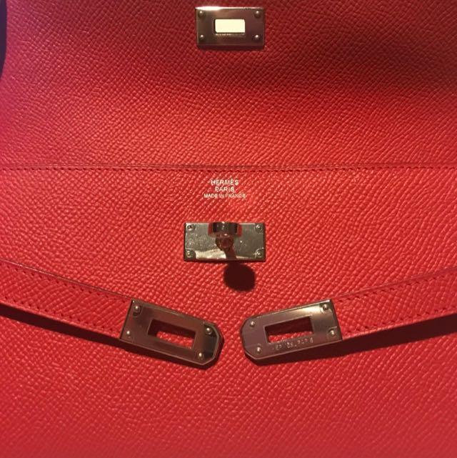 Hermes Kelly Bag 28cm Cuivre Togo Retourne Palladium Hardware