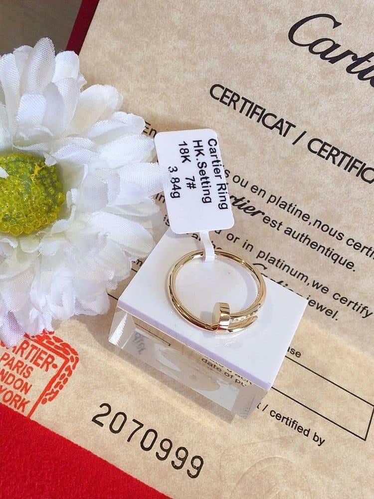 HK Setting Cartier Ring Women s Fashion Jewelry Organizers Rings on Carousell