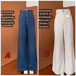 Hw kulot jeans premium