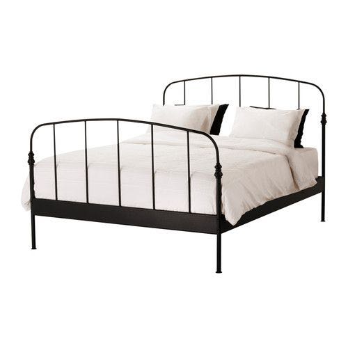 Ikea Black Queen Bedframe, Furniture & Home Living, Furniture, Bed