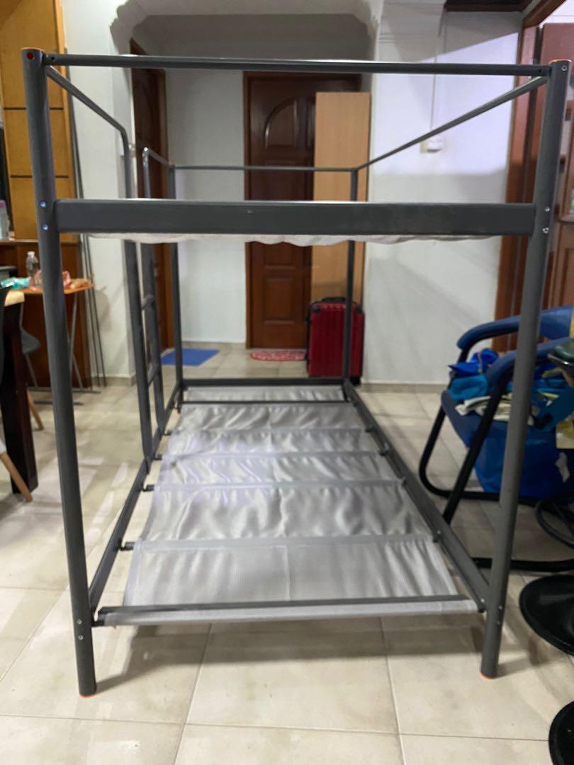 IKEA Bunk Bed and 2 mattresses, Furniture & Home Living, Furniture, Bed