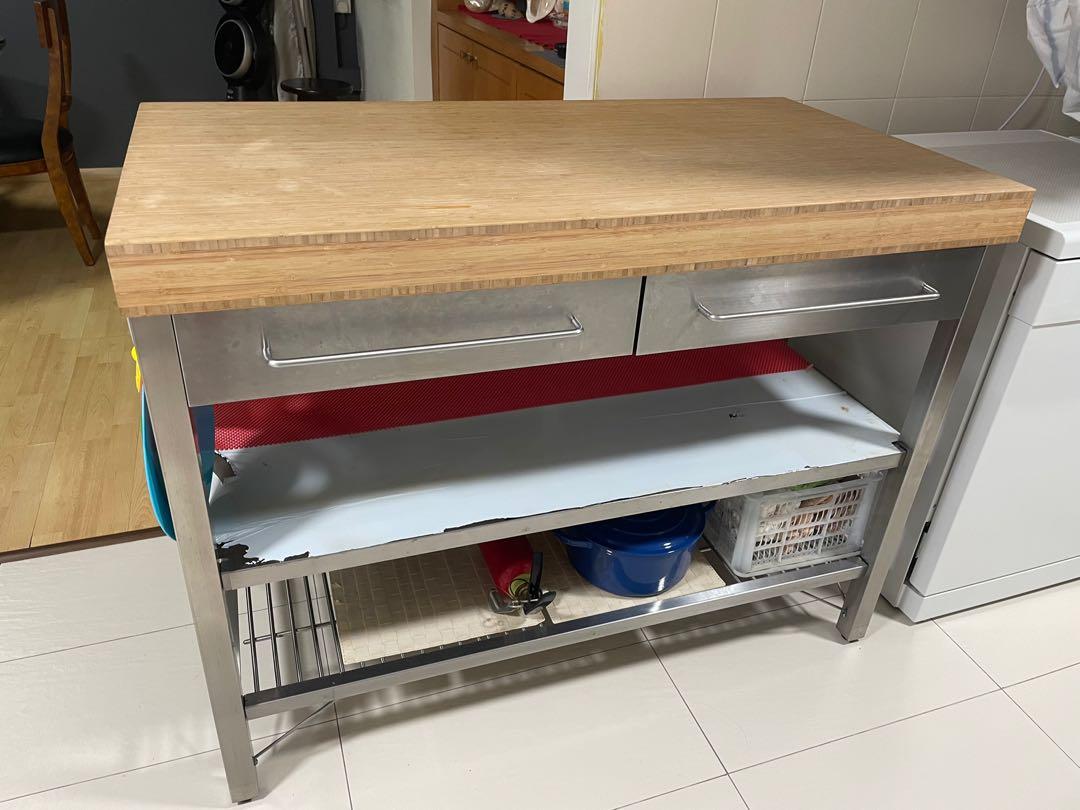 Ikea Kitchen Island, Furniture & Home Living, Furniture, Tables & Sets