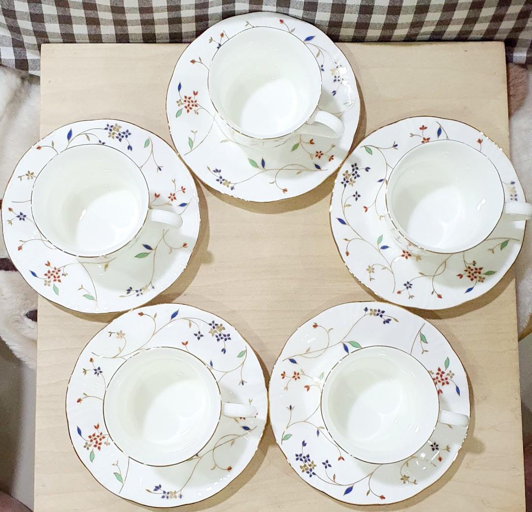 Jasmine Century Bone Japan Cup and Saucer, Furniture & Home Living