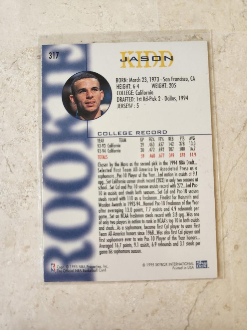 JASON KIDD NBA HOOPS BASKETBALL ROOKIE CARD $$